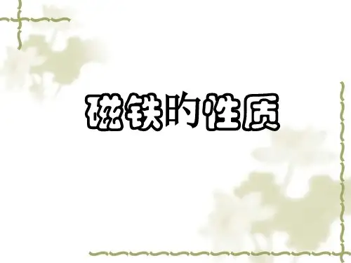磁铁的性质专业知识讲座