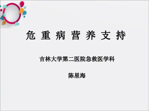 《危重病营养支持》PPT课件