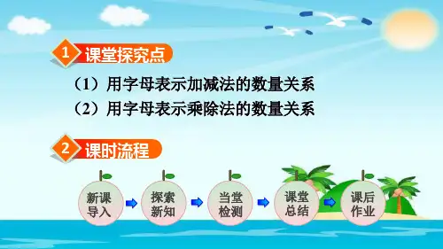 人教版用字母表示数ppt优秀课件
