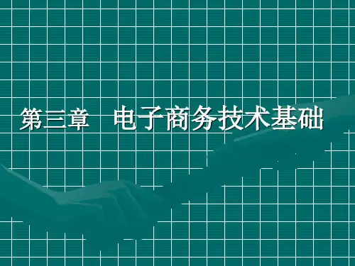 电子商务：第三章 电子商务技术基础ppt课件