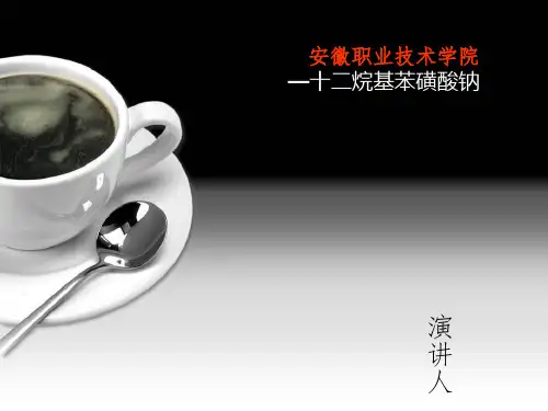 十二烷基苯磺酸钠 详解  PPT