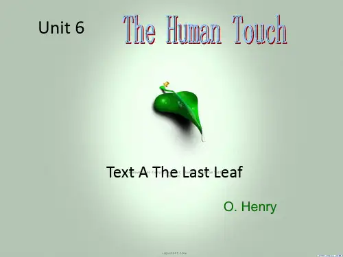 英语PPT之unit_6_the_last_leaf精编版