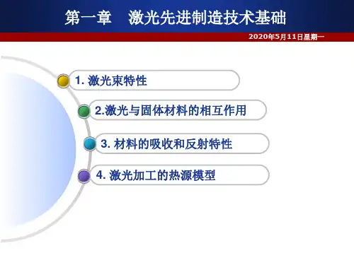第一章 激光先进制造技术基础