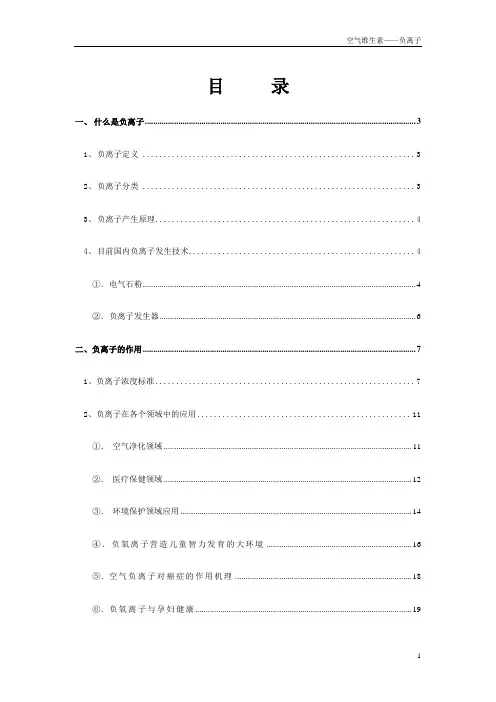 负离子
