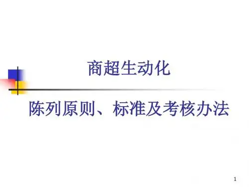 商超生动化陈列原则标准与考核