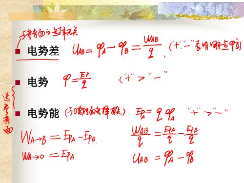 高中物理1.4.2电势能 电势与电势差优秀课件
