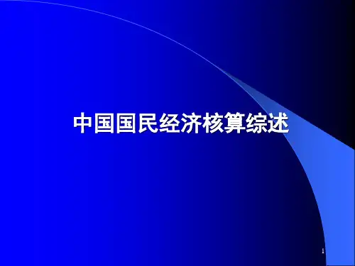 中国国民经济核算综述