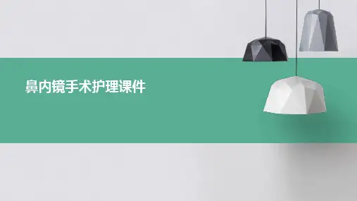 鼻内镜手术护理课件