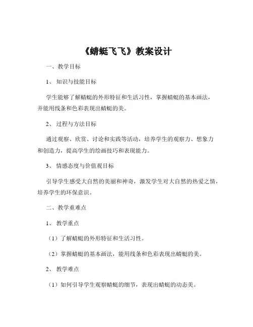 《蜻蜓飞飞》教案设计