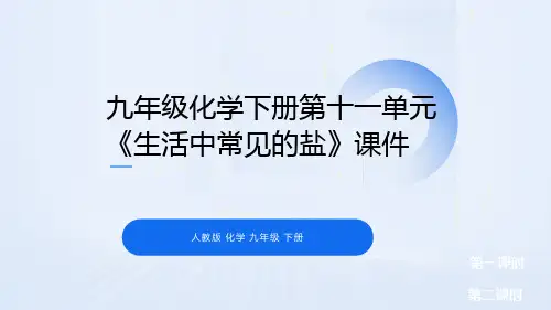 九年级化学下册第十一单元《生活中常见的盐》课件