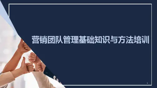 67页金融理财营销团队管理基础知识与方法完整培训