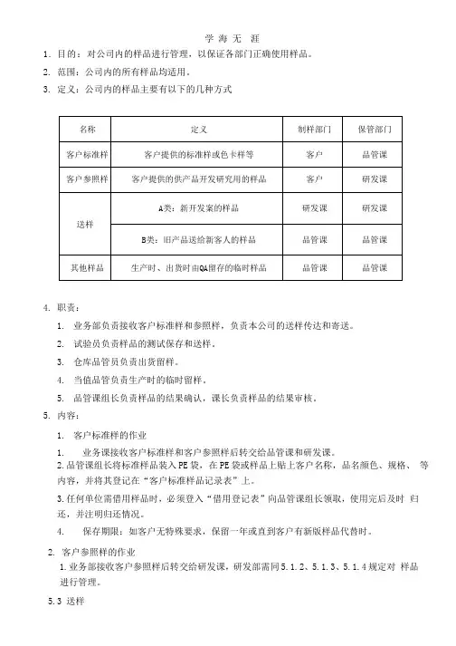 样品管理程序.pptx