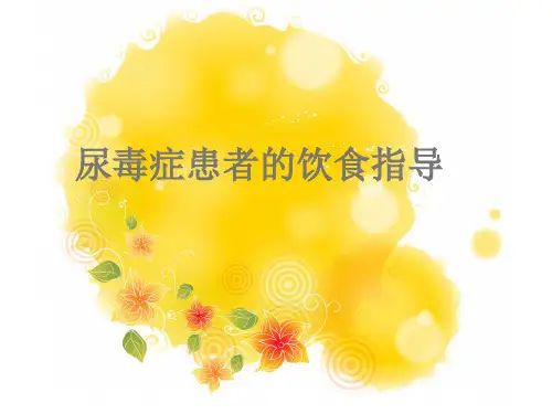 尿毒症患者的饮食指导ppt课件