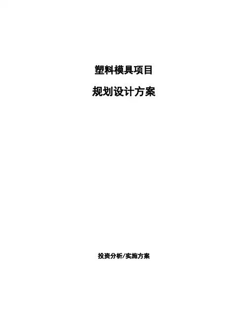 塑料模具项目规划设计方案 (1)