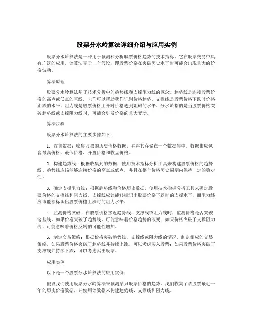 股票分水岭算法详细介绍与应用实例