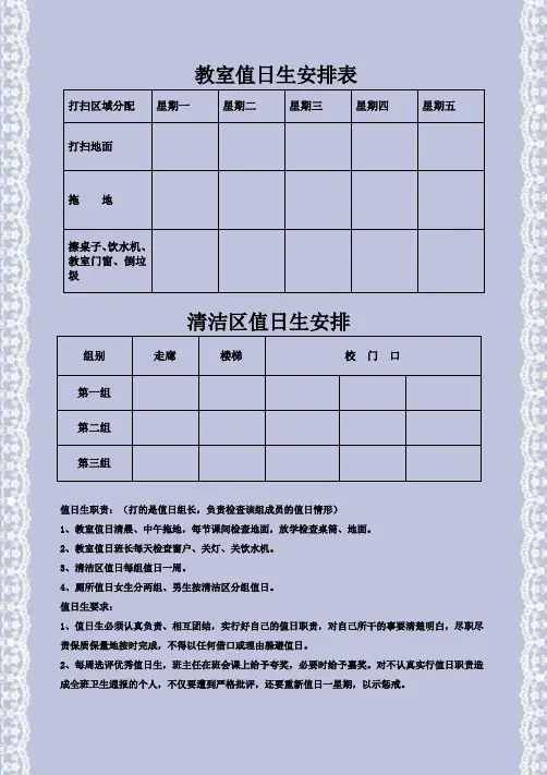 学生值日生安排表.doc