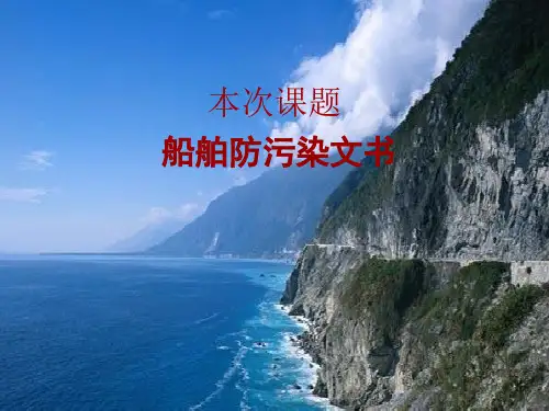 船舶防污染文书