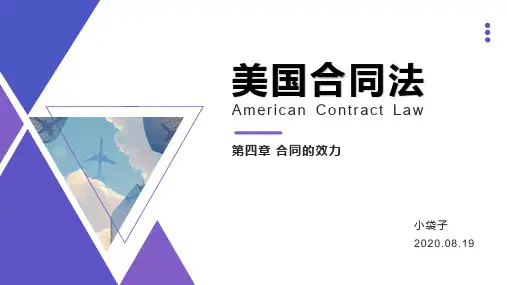 美国合同法 第4章 合同的效力4-4(错误)