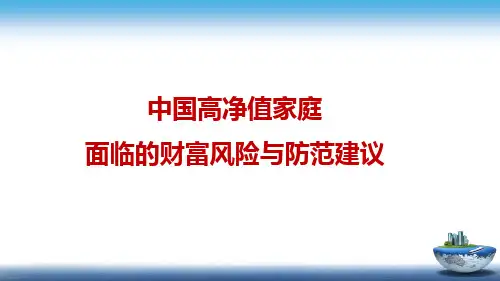 高净值家庭风险与防范建议PPT课件