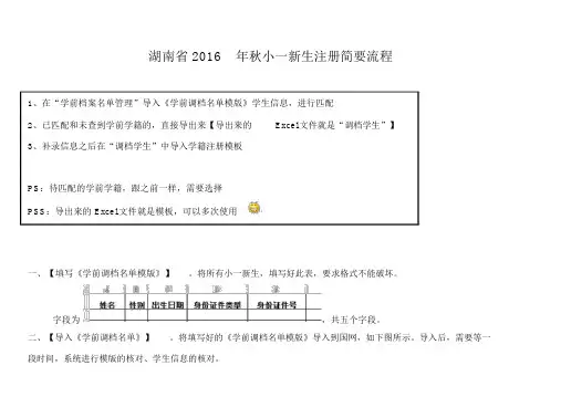 全国学籍系统小一注册流程