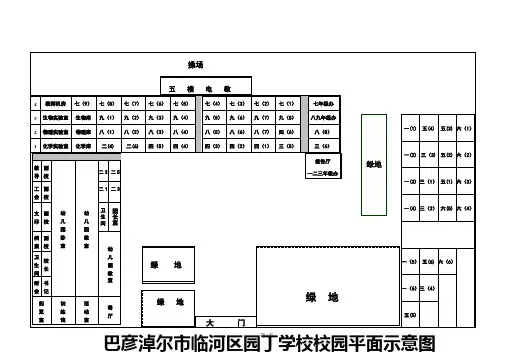 8巴彦淖尔市临河区园丁学校校园平面示意图