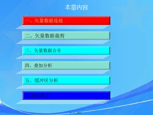 Arcgis10矢量数据处理和分析