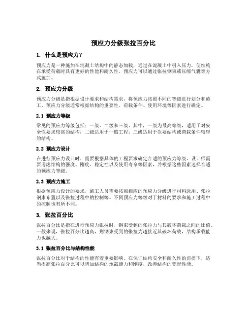 预应力分级张拉百分比