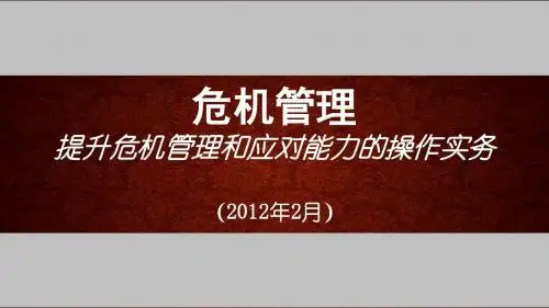 危机管理