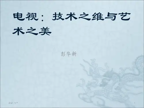 电视制作的技术之维与艺术之美PPT课件