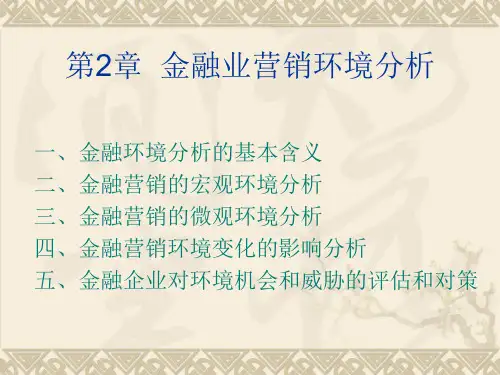 金融营销环境