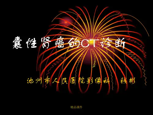 囊性肾癌的CT诊断