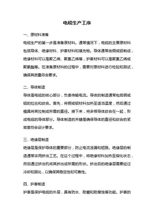 电缆生产工序