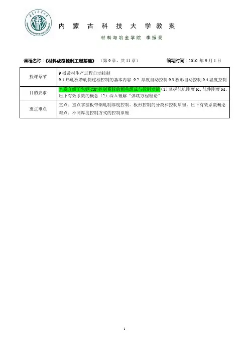 第9章-轧钢厚度自动控制