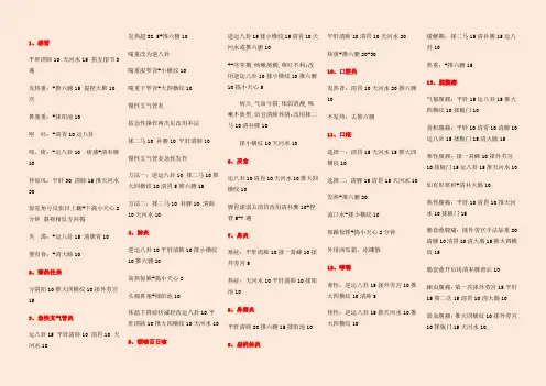三字经派小儿推拿处方自己