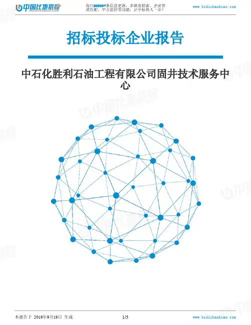 中石化胜利石油工程有限公司固井技术服务中心_中标190920