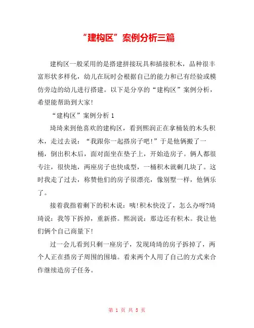 “建构区”案例分析三篇