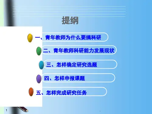 青年教师科研能力的培养课堂PPT