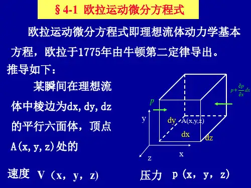 第04章理想流体动力学