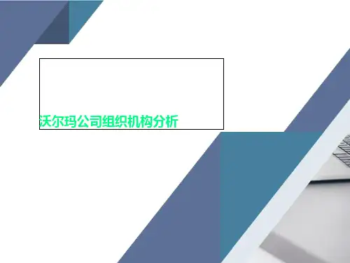沃尔玛公司组织机构分析