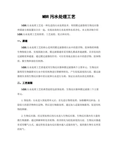 MBR污水处理工艺