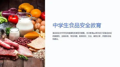 中学生食品安全教育ppt