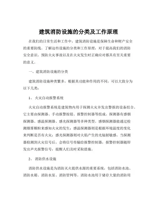 建筑消防设施的分类及工作原理