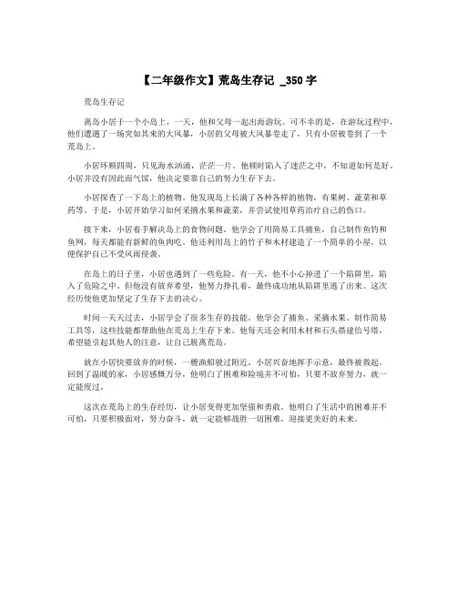 【二年级作文】荒岛生存记 _350字