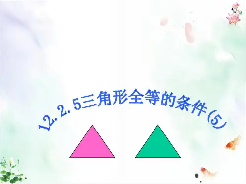 人教版数学《全等三角形》ppt经典课件
