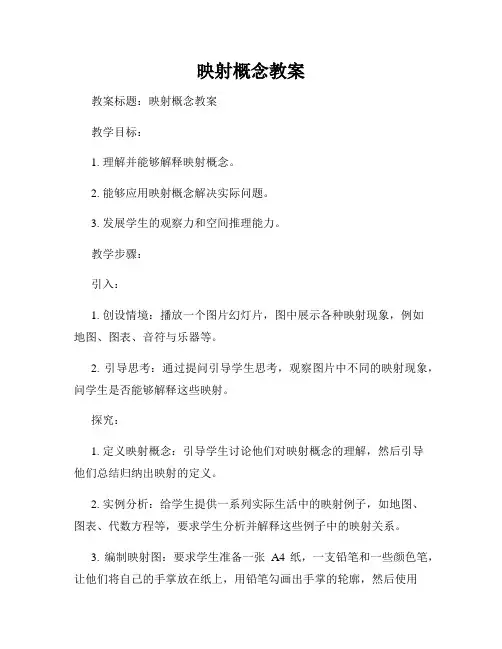 映射概念教案