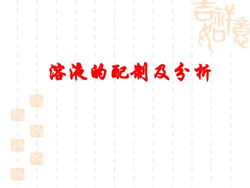 苏教版化学必修一1.2研究物质的实验方法-溶液的配制和分析 课件(共18张PPT)