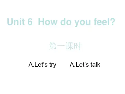 小学6年级英语上册Unit6 PartA let talk课件
