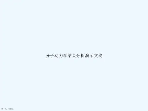 分子动力学结果分析演示文稿