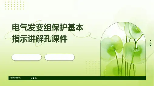 电气发变组保护基本指示讲解孔课件