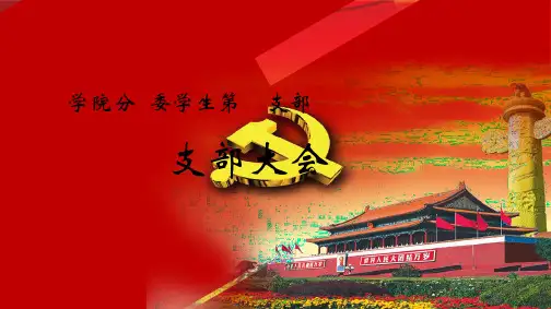 支部大会背景(共4张PPT)